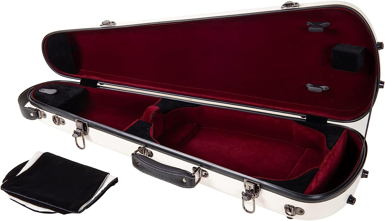 Crossrock Shaped Violin Case CRF1020 - Milk White