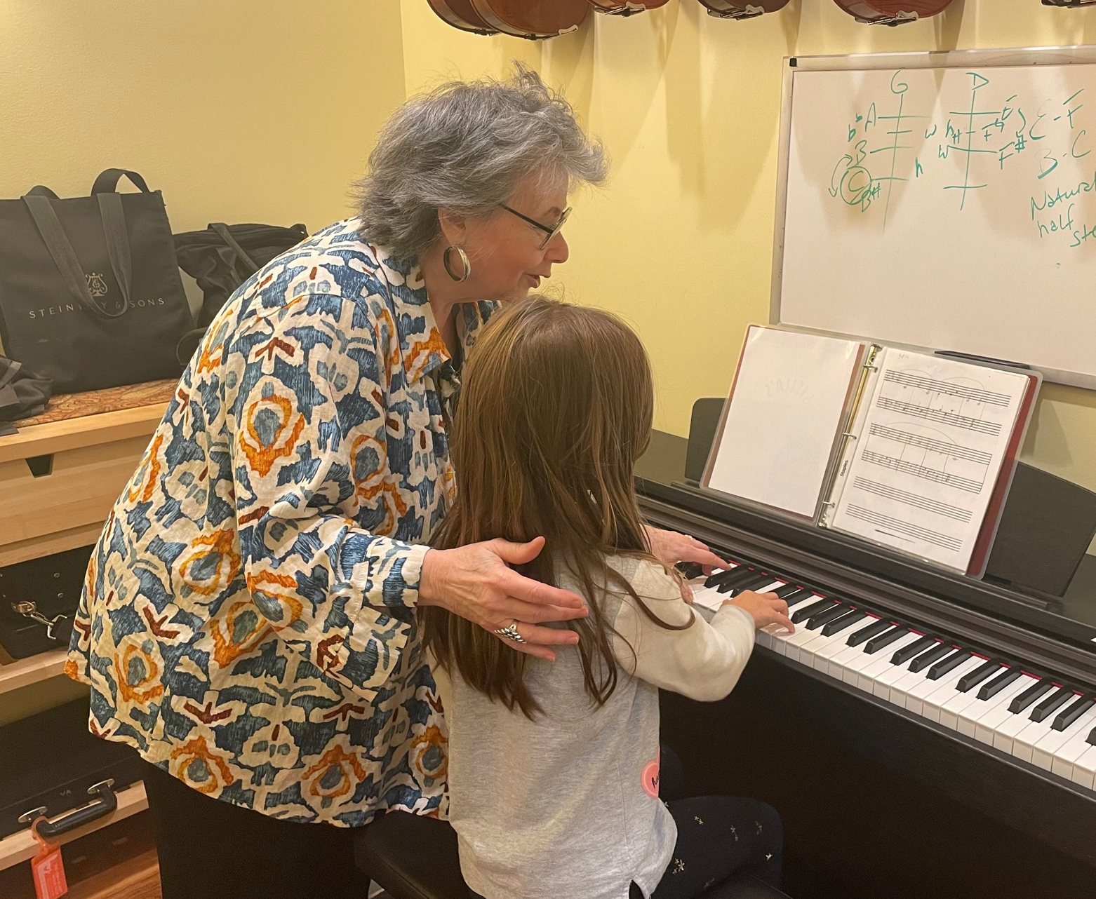 Joanne Nastasi and a Young Student