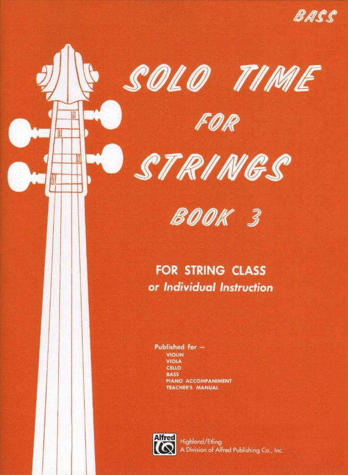 Solo Time for Strings, Bass Book 3