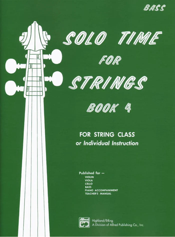 Solo Time for Strings, Bass Book 4
