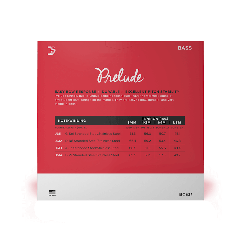 D'Addario Prelude Bass Strings