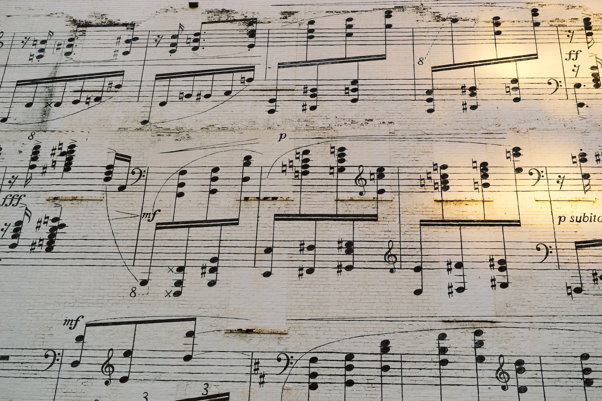 a close up image of sheet music