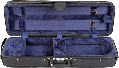 Bobelock 1003 Featherlite Oblong Suspension Violin Case with Blue Velour Interior