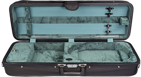 Bobelock 1003 Featherlite Oblong Suspension Violin Case with Green Velour Interior