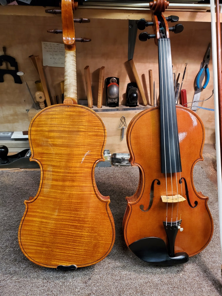 Two Violins by Endre Fischer