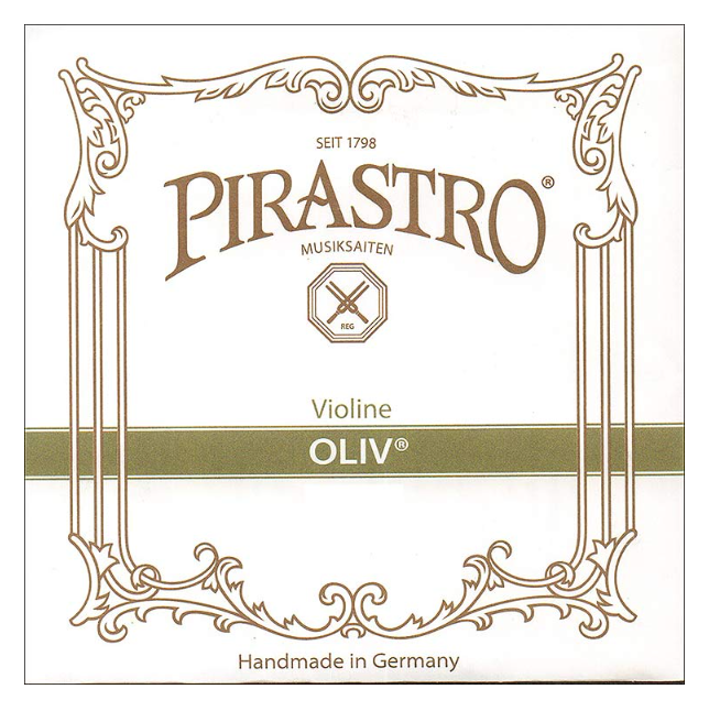 Pirastro Oliv gut violin strings - string envelope