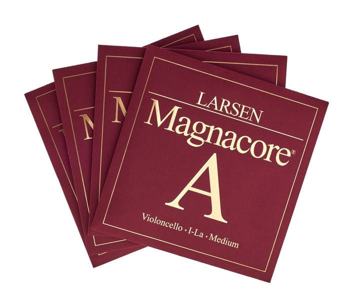 Larsen Magnacore cello strings - A string envelope with set envelopes behind