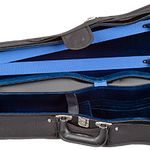 Bobelock Wood Shell Velvet Violin Case - With Suspension