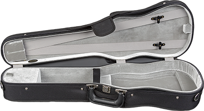 Bobelock Wood Shell Velvet Violin Case - With Suspension