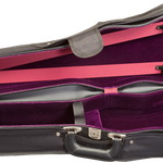 Bobelock Wood Shell Velvet Violin Case - With Suspension