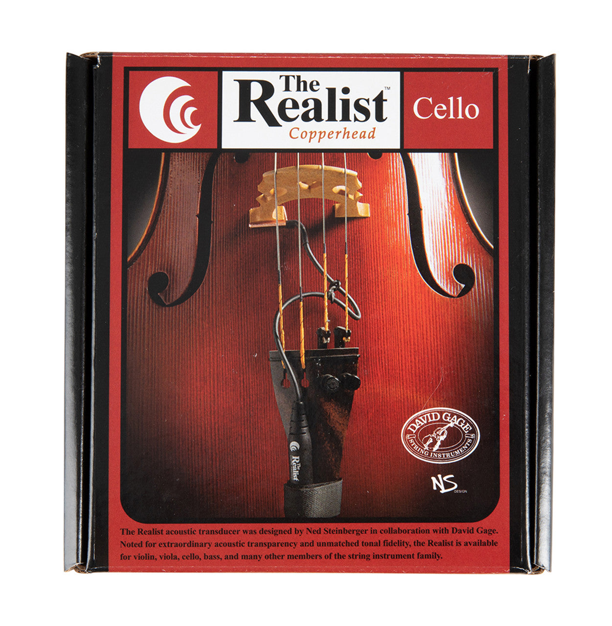 Realist Copperhead for Cello - Pickup with 1/4" Jack