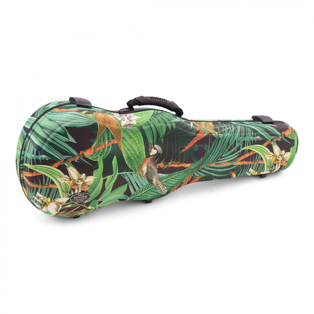 Jakob Winter Artist Line Green Line Shaped Viola Case - 7 Patterns