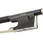 Revelle Silver Phoenix Carbon Fiber Viola Bow - Frog Detail