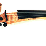 The Jordan 5-String Electric Violin in Spalted Flamed Maple Finish - Front