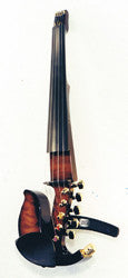 Jordan Violins 5 String Electric Violin - Flamed Maple Sunburst - Front View