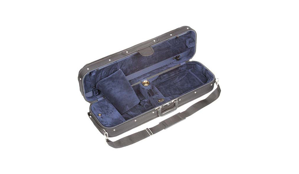 Bobelock 1002 Wooden Oblong Suspension Violin Case - Blue