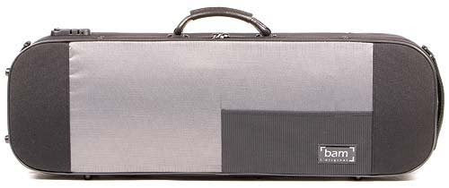 The Bam Stylus 4/4 Violin Case In Black - Front View