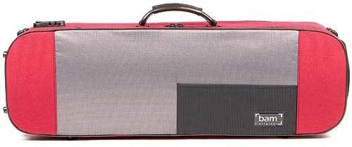 The Bam Stylus 4/4 Violin Case In Red - Front View