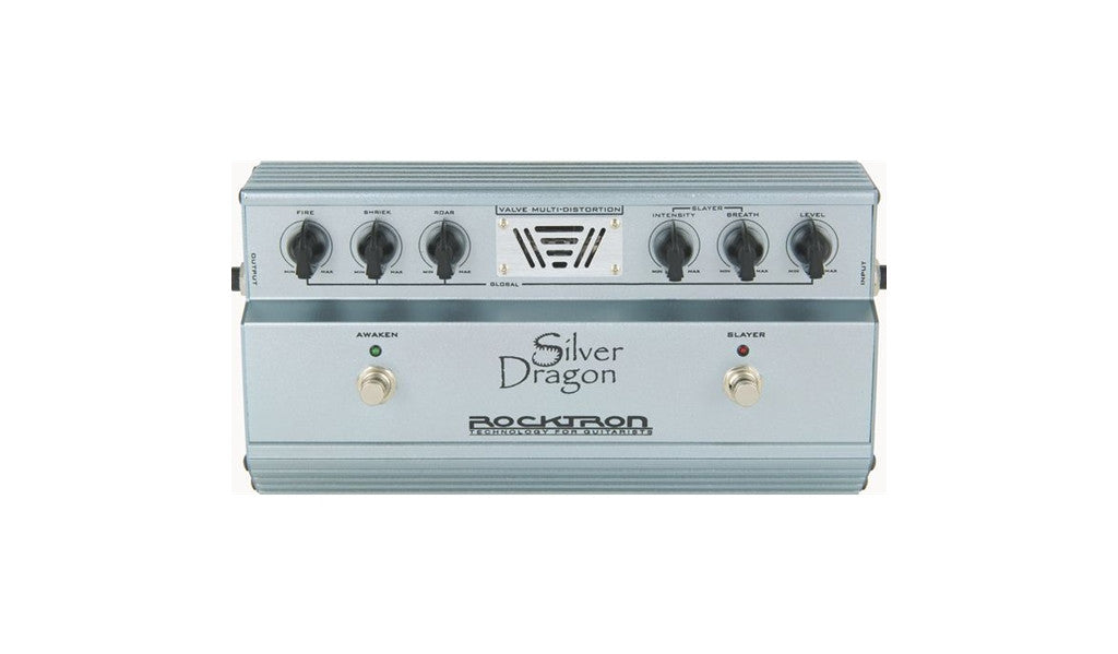 Rocktron Silver Dragon Tube Distortion Pedal - Front