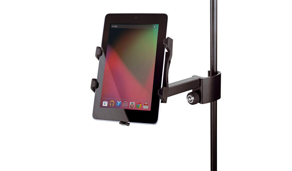 K&M 19740 Universal Tablet Holder - Front Portrait