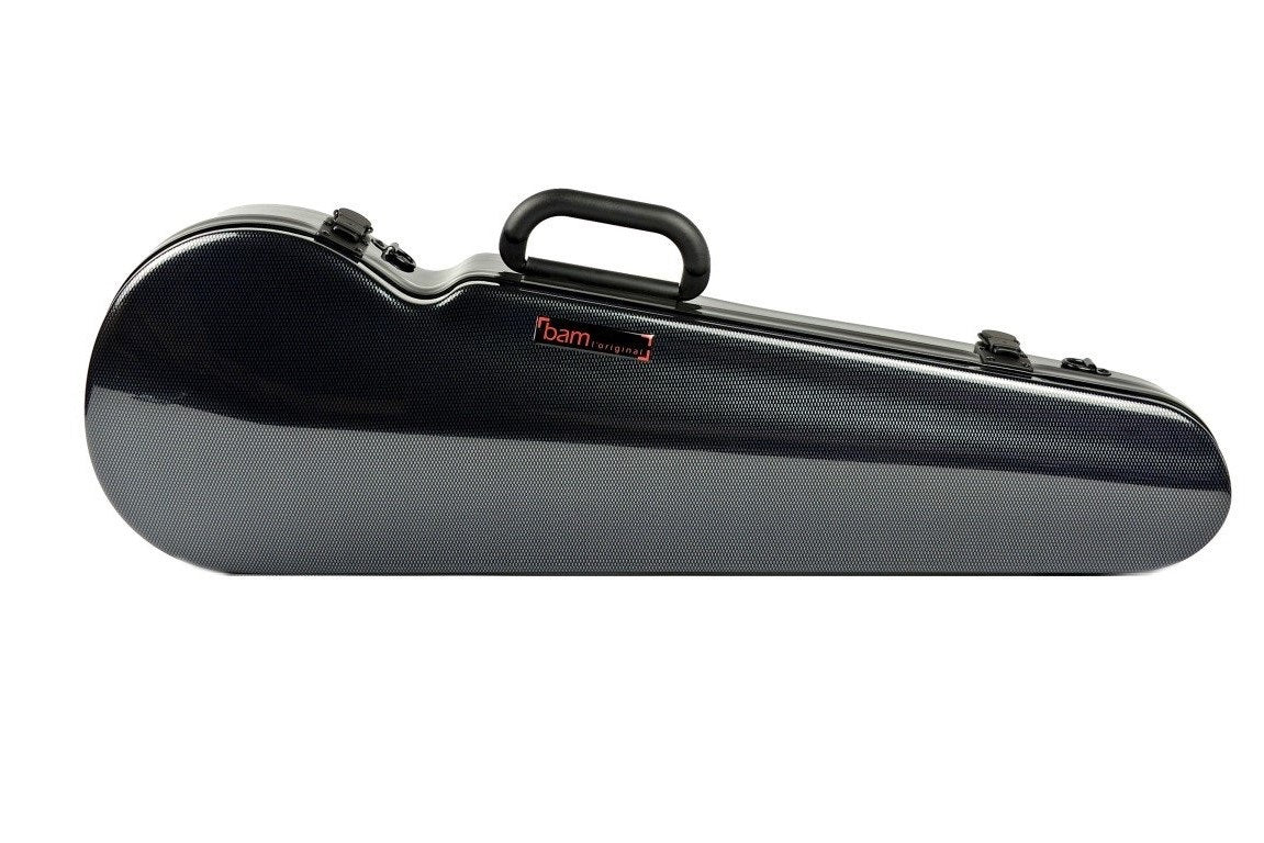 Bam Hightech Contoured Violin Case -  Black Carbon